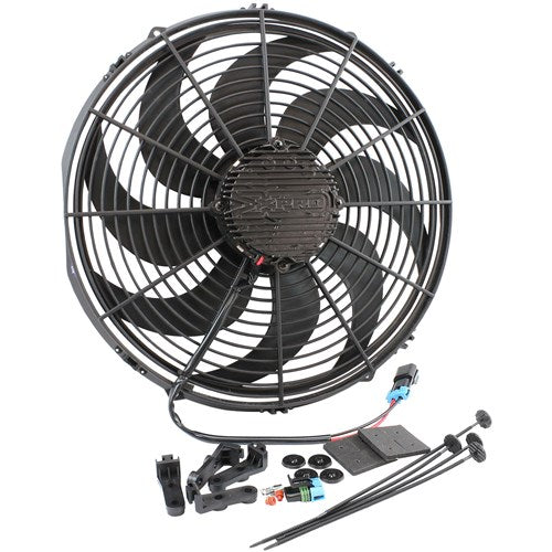 Aeroflow 16" Brushless Electric Fan - Curved Blade 3300 CFM Rating