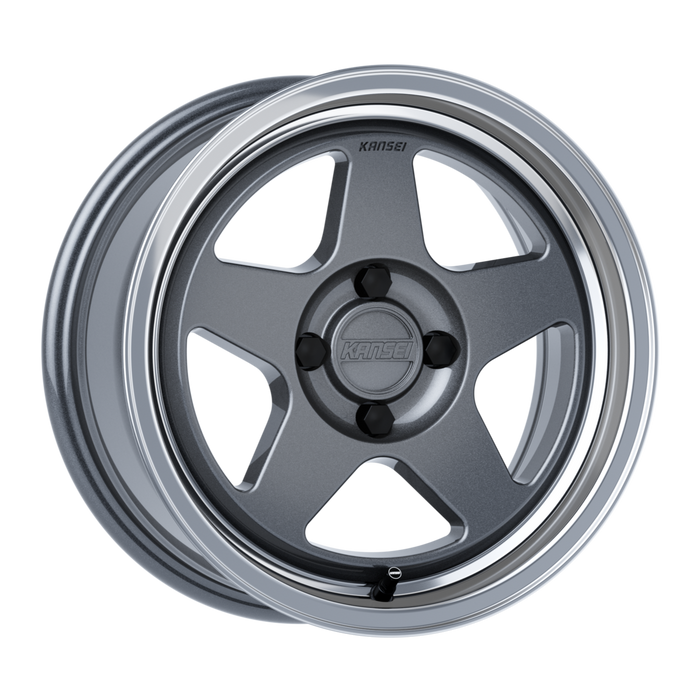 KANSEI STREET KNP 15" - Gloss Gunmetal Machined Lip