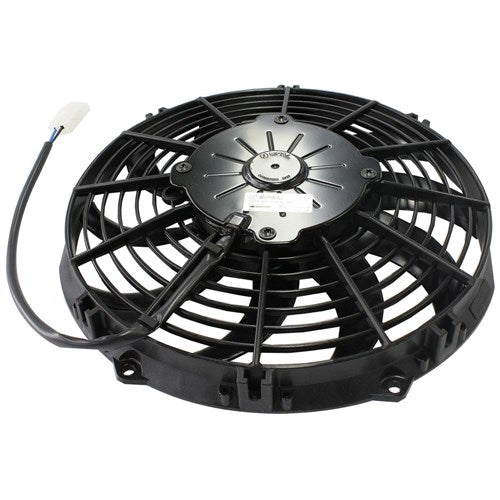 SPAL 9" Electric Thermo Fan 590 cfm - Pusher Type With Curved Blades