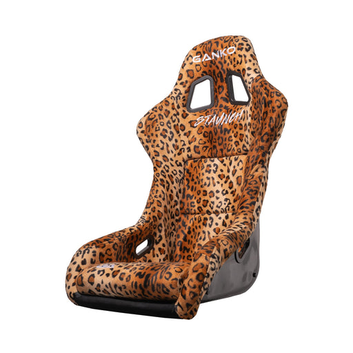 GANKO JP - STAUNCH FIXED BACK - LEOPARD PRINT - Mount Performance Parts