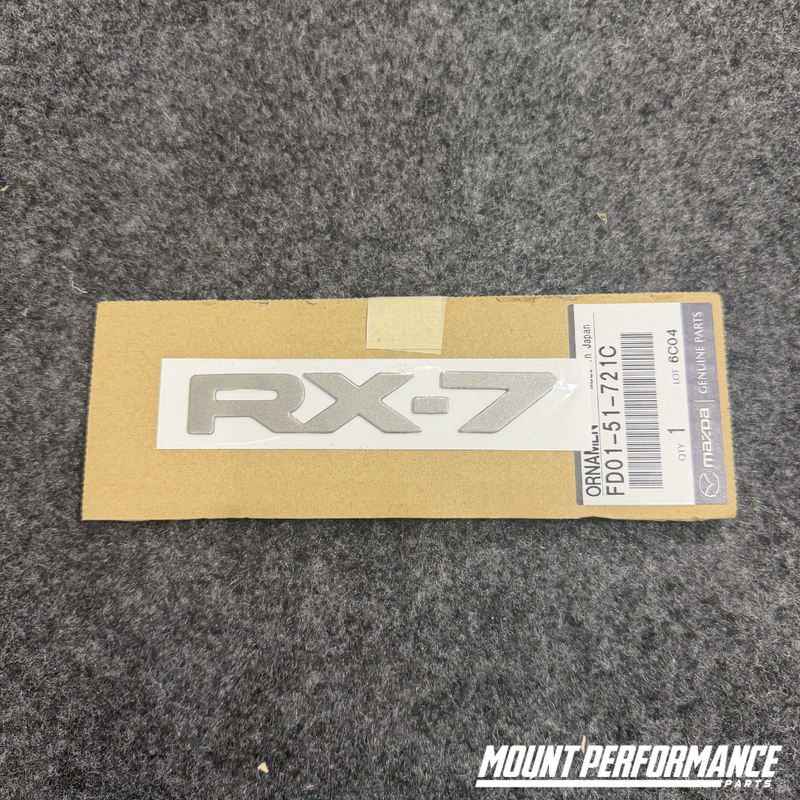 GENUINE MAZDA FD3 RX7 REAR BUMPER BADGE