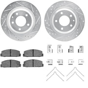 MAZDA FD3 RX7 REAR DRILLED/SLOTTED BRAKE ROTOR AND PAD KIT - Mount Performance Parts