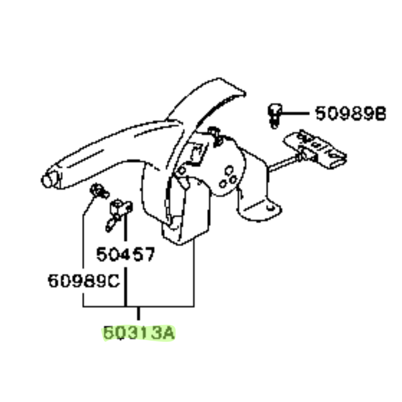 GENUINE MITSUBISHI LANCER EVO 4/5/6 HANDBRAKE ASSEMBLY