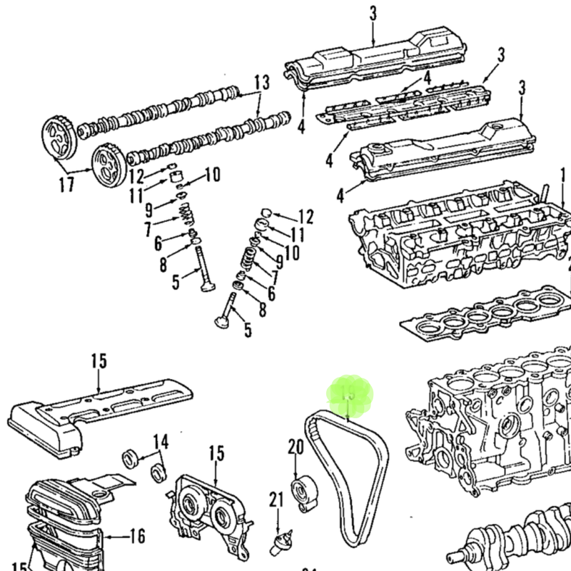 GENUINE TOYOTA 2JZ TIMING BELT