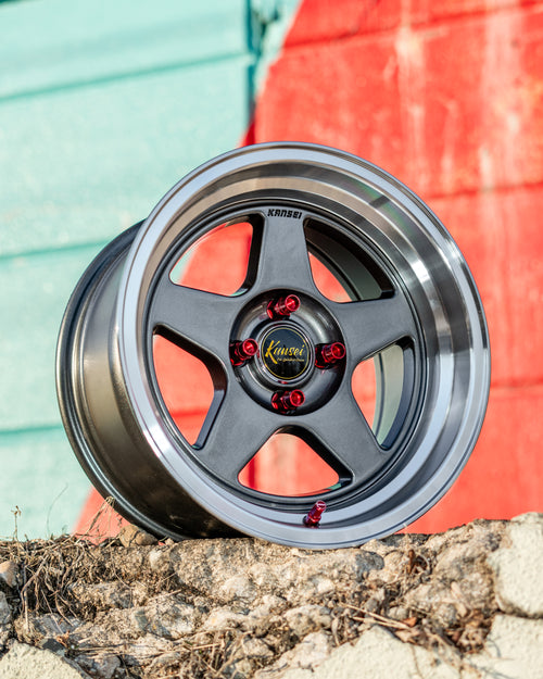 KANSEI STREET  KNP 15" - Gloss Gunmetal Machined Lip