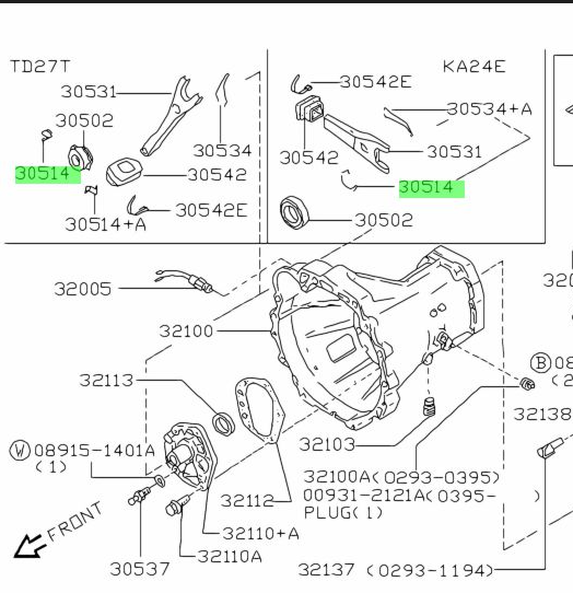 GENUNIE NISSAN RB/SR CLUTCH RELEASES BEARING HUB CLIP