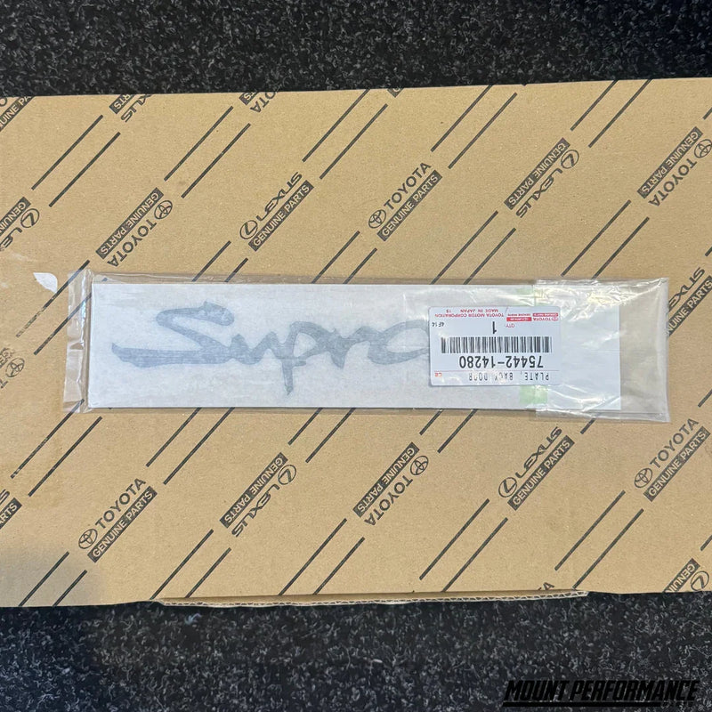 Genuine TOYOTA Supra Rear Emblem Badge - Mount Performance Parts