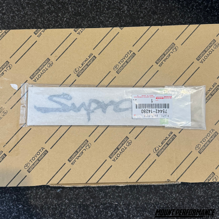 Genuine TOYOTA Supra Rear Emblem Badge