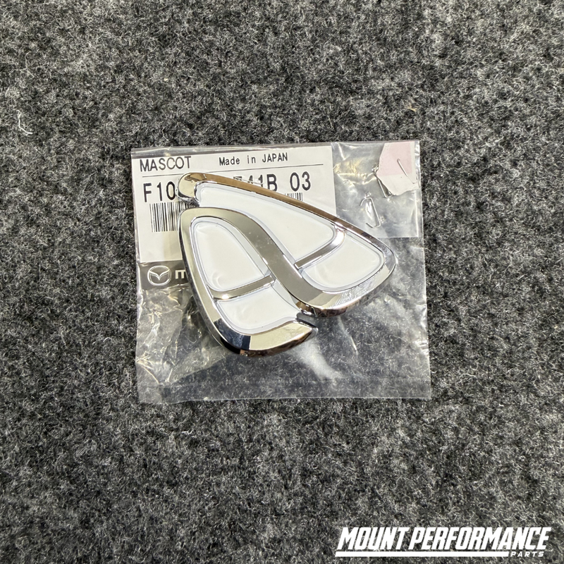 GENUNIE MAZDA RX7 FD3 WHITE FRONT & REAR BADGE