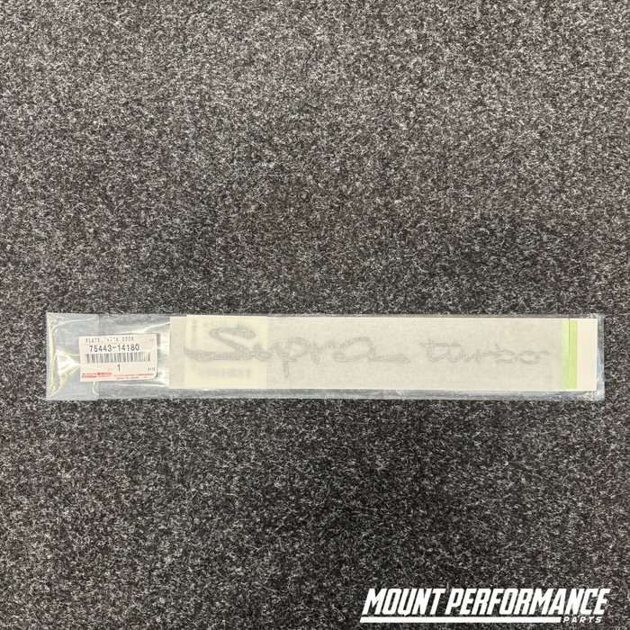 Genuine TOYOTA JZA80 MK4 Supra Turbo Badge