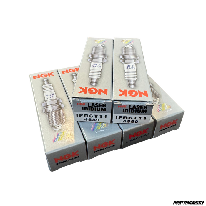 FORD BARRA NGK IFR6T11 LASER IRIDIUM SPARK PLUG - SET 6