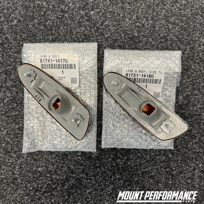 Genuine Toyota Supra JZA80 Front Bumper Side Indicators - PAIRS