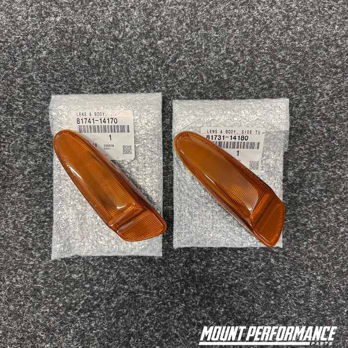 Genuine Toyota Supra JZA80 Front Bumper Side Indicators - PAIRS