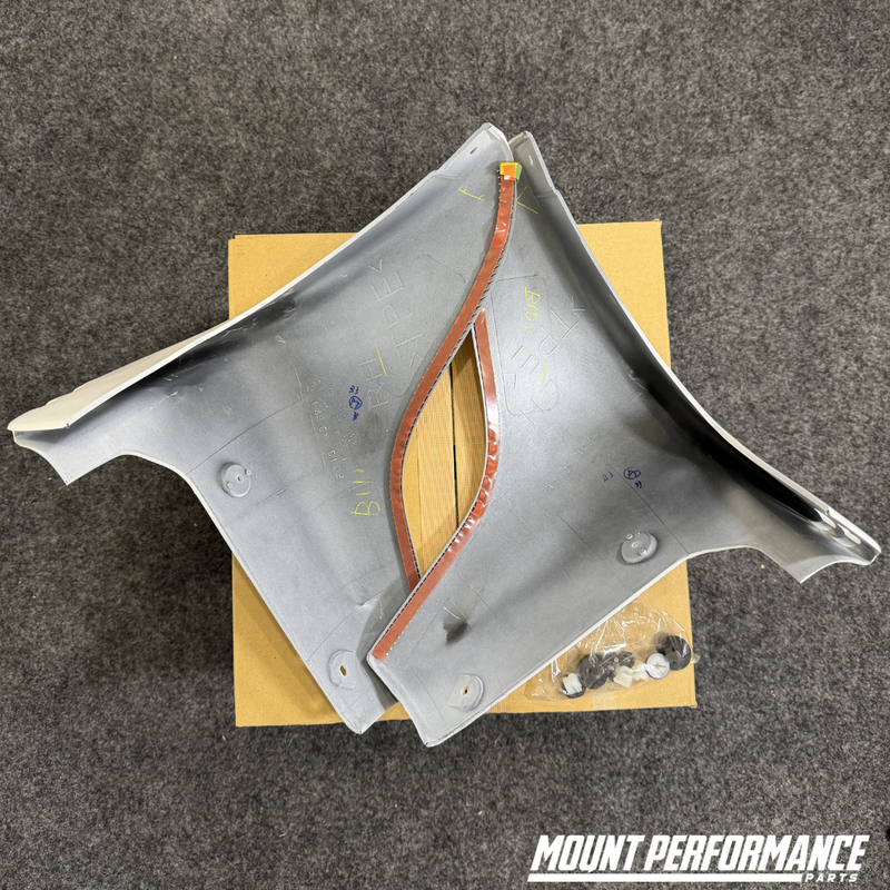 GENUNIE MAZDA RX-7 FD3S MUD FLAP SPAT SET WHITE
