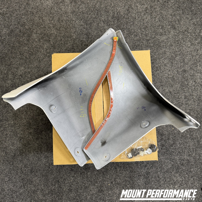 GENUNIE MAZDA RX-7 FD3S MUD FLAP SPAT SET WHITE