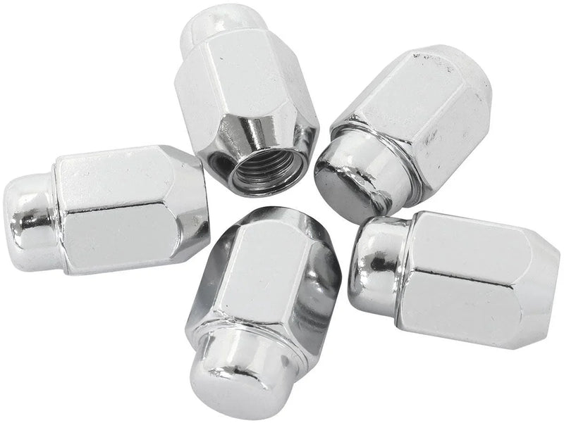 ACORN MEDIUM CLOSED CHROME WHEEL NUTS - 1/2-20" PACK OF 5 - Mount Performance Parts
