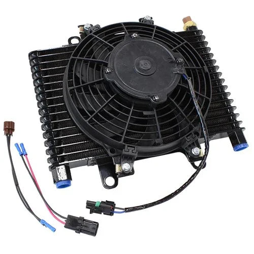 AEROFLOW Competition Oil & Transmission Cooler 13.5" x 9" x 3.95" Fan & Switch with -10 ORB - Mount Performance Parts