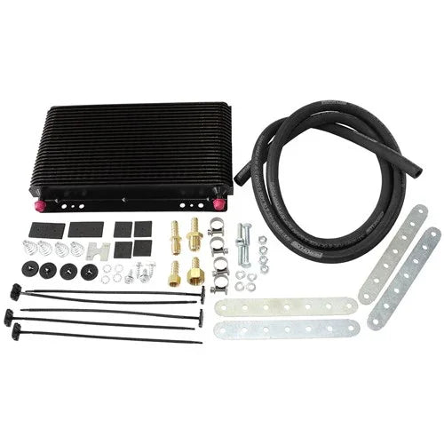 AEROFLOW Oil Cooler Kit 3/8" Barb, 11" x 6" x 1-1/2" - Mount Performance Parts