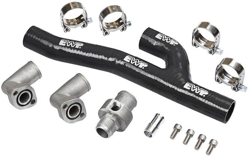 EWP Header Adaptor Kit - Black DC8621 - Mount Performance Parts