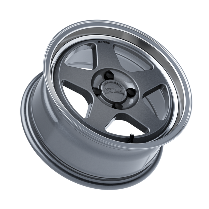 KANSEI STREET  KNP 15" - Gloss Gunmetal Machined Lip