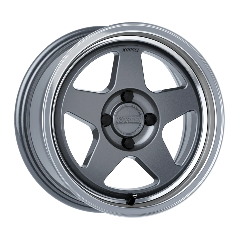 KANSEI STREET KNP 15" - Gloss Gunmetal Machined Lip - Mount Performance Parts
