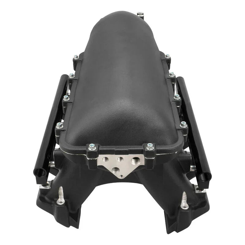 Proflow Intake Manifold, Supermax Hi Ram, Cast Aluminium, Holden Commodore LS3/L92, with Fuel Rails, Kit, Black - PFEM300116-BK - Mount Performance Parts