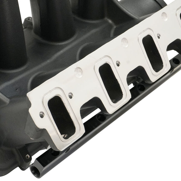 Proflow Intake Manifold, Supermax Hi Ram, Cast Aluminium,  Holden Commodore LS3/L92, with Fuel Rails, Kit, Black - PFEM300116-BK