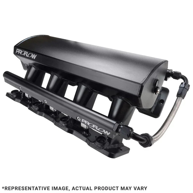 Proflow SuperMax EFI Intake Manifold Kit, For Holden Commodore LS3/L92, Fabricated Black, w/Fuel Rails, 102mm Bore - PFEM63242 - Mount Performance Parts
