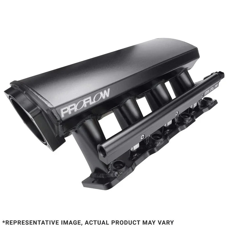 Proflow SuperMax EFI Intake Manifold Kit, For Holden Commodore LS3/L92, Fabricated Black, w/Fuel Rails, 102mm Bore - PFEM63242 - Mount Performance Parts