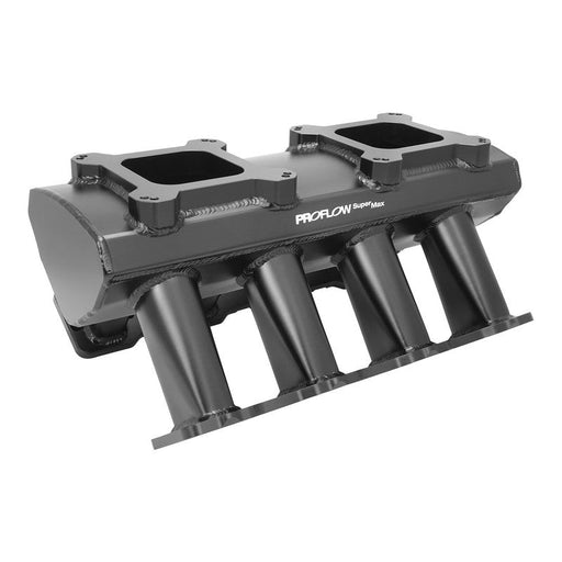 Proflow SuperMax Intake Manifold, Tunnel Ram, For Holden Commodore LS7, Carburetted 4150, Fabricated Black - PFEM63257 PFEM63257
