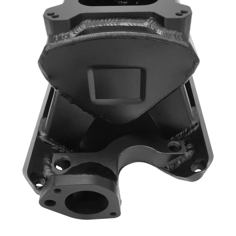 Proflow SuperMax Intake Manifold, Tunnel Ram, Fabricated Black, Dual Carburetted, SB Ford 289-302W - PFEM64242 - Mount Performance Parts
