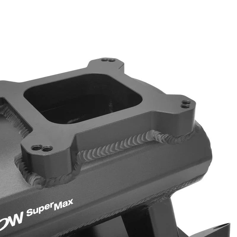Proflow SuperMax Intake Manifold, Tunnel Ram, Fabricated Black, Dual Carburetted, SB Ford 289-302W - PFEM64242 - Mount Performance Parts