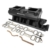 Proflow SuperMax Intake Manifold, Tunnel Ram, Fabricated Black, Dual Carburetted, SB Ford 289-302W - PFEM64242 - Mount Performance Parts