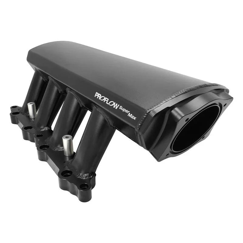 Proflow SuperMax EFI Intake Manifold With Fuel Rails, Fabricated, Black, 102mm Throttle Body, For Ford Mustang, 5.0L Coyote, Each - PFEM64293 - Mount Performance Parts