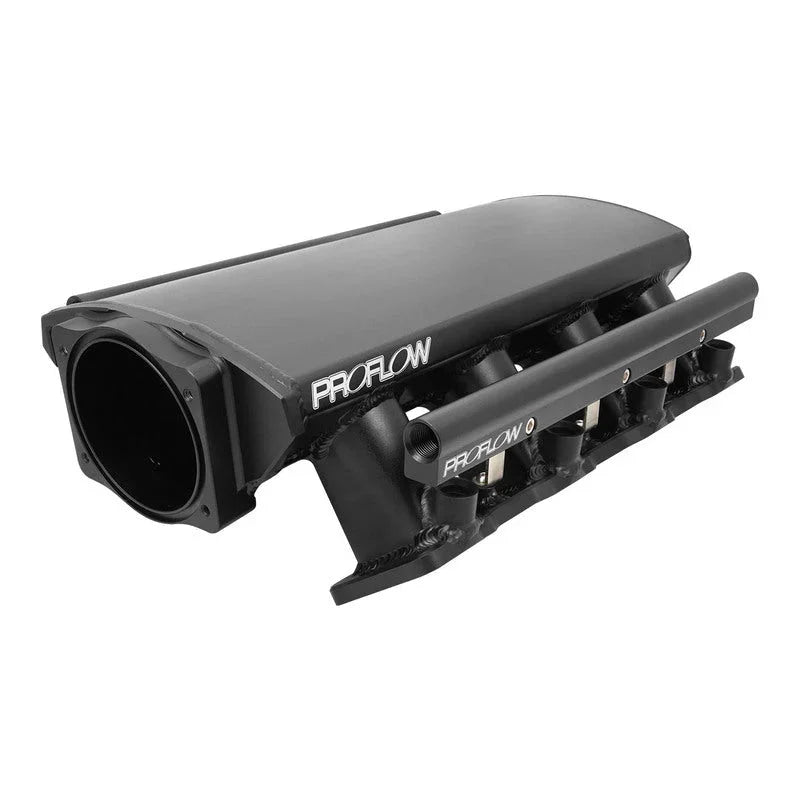 Proflow SuperMax EFI Intake Manifold Kit, Low Profile, For Holden Commodore LS1/LS2, Fabricated Black, w/Fuel Rails, 102mm Bore - PFEM67122 - Mount Performance Parts