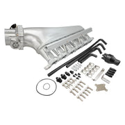 Proflow Intake Manifold Kit, Fabricated Aluminium, Polished, For Nissan RB26 Inlet Plenum, 90mm Throttle Body, Fuel Rail - PFEM67526 - Mount Performance Parts