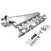 Proflow Intake Manifold Kit, Fabricated Aluminium, Polished, For Nissan, Commodore RB30, Inlet Plenum, 90mm Throttle Body, Fuel Rail Kit - PFEM67530 - Mount Performance Parts