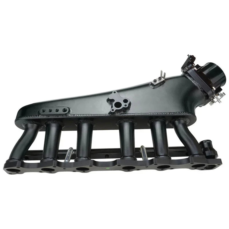 Proflow Intake Manifold Kit, Fabricated Aluminium, Black, For Nissan, Commodore RB30, Inlet Plenum, 90mm Throttle Body, Fuel Rail Kit - PFEM67530BK - Mount Performance Parts