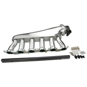 Proflow Intake Manifold Kit, Fabricated Aluminium, Polished For Toyota 1FZ-FE Inlet Plenum, 90mm Throttle Body, Fuel Rail - PFEM67545 - Mount Performance Parts