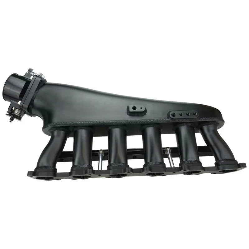 Proflow Intake Manifold Kit, Fabricated Aluminium, Black For Toyota 1FZ-FE Inlet Plenum, 90mm Throttle Body, Fuel Rail - PFEM67545BK - Mount Performance Parts