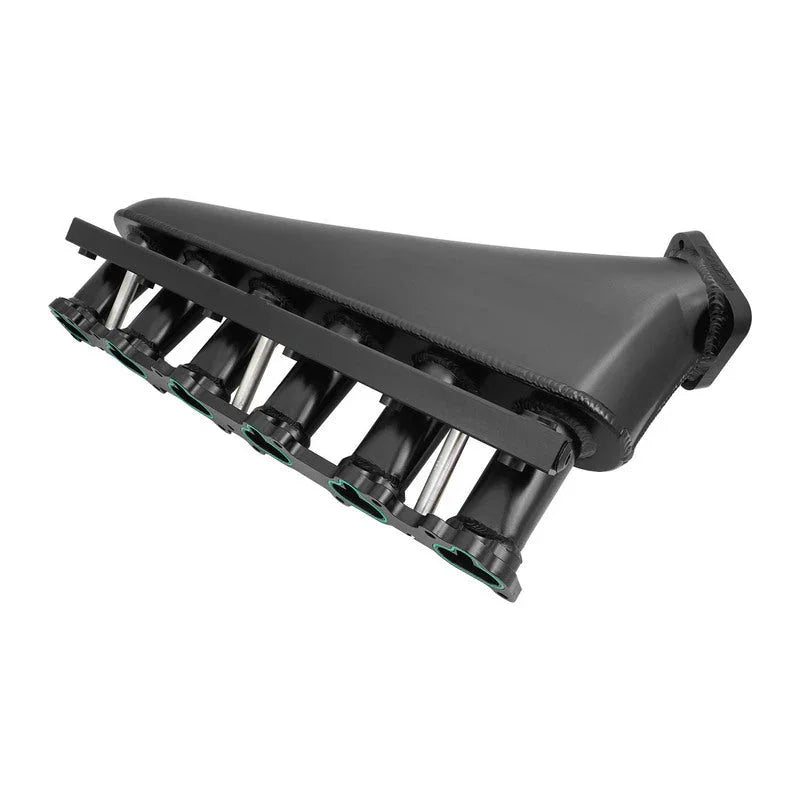 Proflow Intake Manifold Kit V2, For Ford Falcon XR6 BA/BF/FG Barra, Fabricated Aluminium, Black, 80mm Bore - PFEM67740BK - Mount Performance Parts