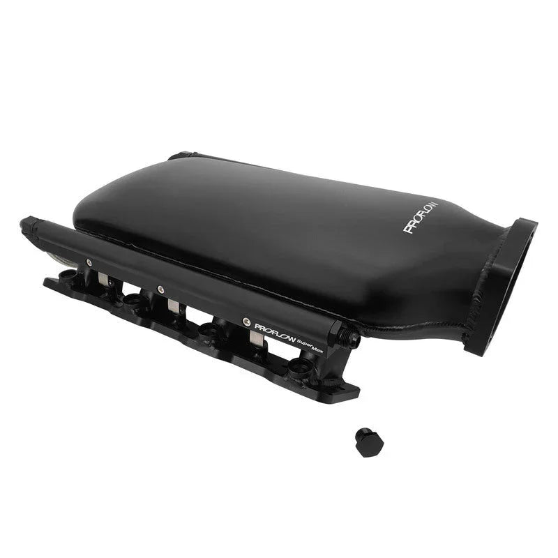 Proflow SuperMax Plus EFI Intake Manifold Kit, Gen 2, For Holden Commodore LS3/L92, Fabricated Black, Low-Profile, w/Fuel Rails, 102mm Bore - PFEM68001 - Mount Performance Parts
