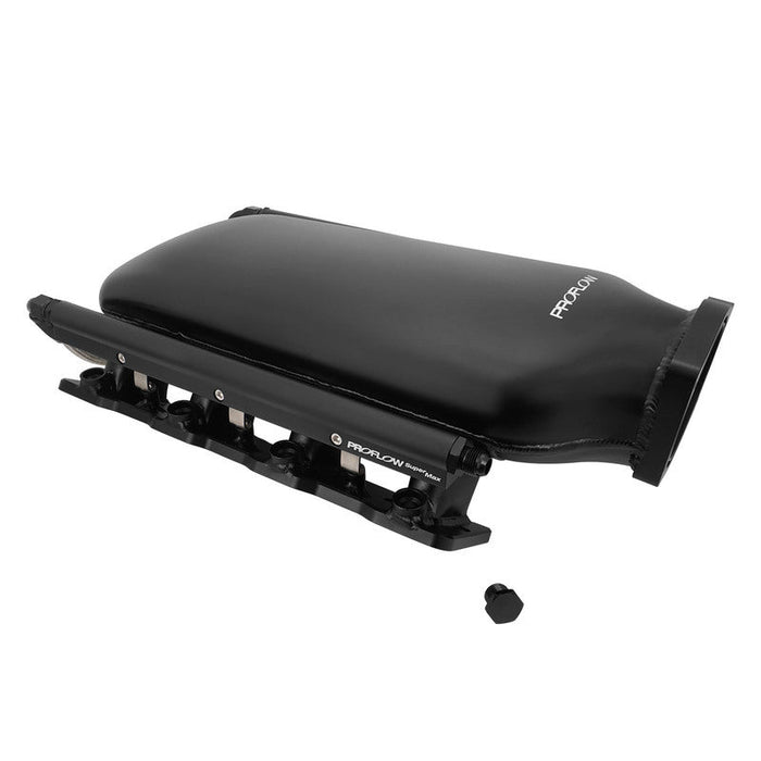 Proflow SuperMax Plus EFI Intake Manifold Kit, Gen 2, For Holden Commodore LS3/L92, Fabricated Black, Low-Profile, w/Fuel Rails, 102mm Bore - PFEM68001