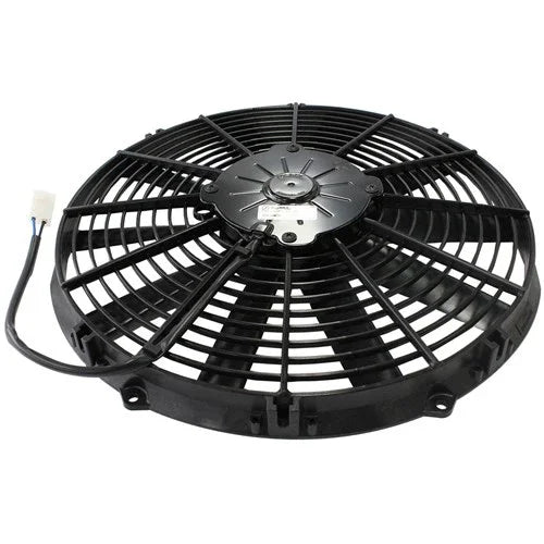 SPAL 16" Electric Thermo Fan 1505 cfm - Pusher Type With Straight Blades - Mount Performance Parts