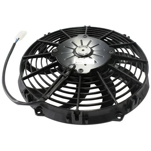 SPAL 12" Electric Thermo Fan 938 cfm - Pusher Type With Curved Blades - Mount Performance Parts