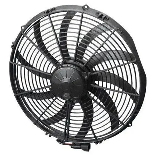 SPAL 16" Extreme Electric Thermo Fan 2500 cfm - Puller Type with Curved Blades, 26 amps - Mount Performance Parts