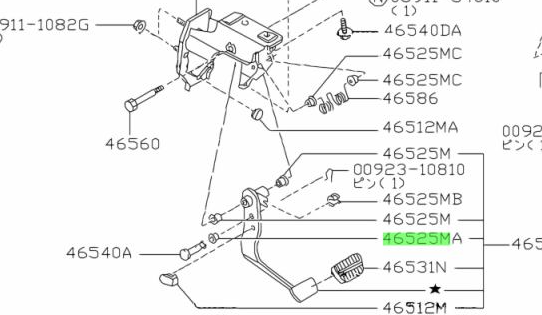 GENUINE NISSAN CLUTCH PEDAL BUSHING S13/S14/R32/C33