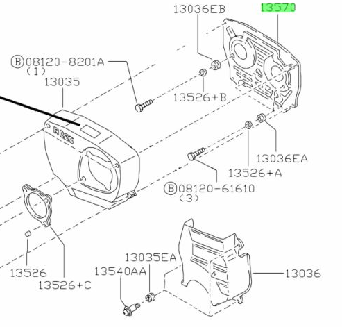Genuine Nissan RB26 Cam Gear Backing Plate