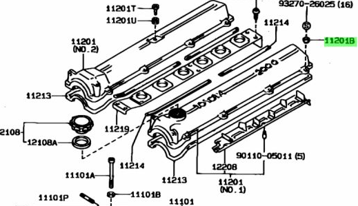 Genuine Toyota 2JZ Cam Cover Bolt Washer