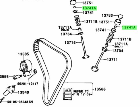 Genuine Toyota 1JZ/2JZ Valve Spring Retainer Keeper